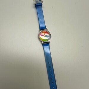 Colorful Women's Watch with Blue Strap